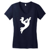 fun ghost Women's V-Neck T-Shirt