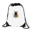 realistic bee Drawstring Bags
