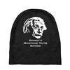 without a moustache einstein proud hirsute mustachioed grooming Baby Beanies