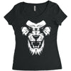 angry lion Women's Triblend Scoop T-shirt