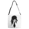 sad girl Adjustable Strap Totes