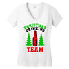christmas drinking team Women's V-Neck T-Shirt