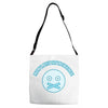 Sit In Silence (a232) Adjustable Strap Totes