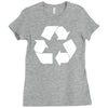 recycle symbol Ladies Fitted T-Shirt