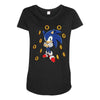 Sonic Rings Maternity Scoop Neck T-shirt