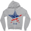 usa star Zipper Hoodie