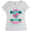 Thyroid Cancer Warrior Women's Triblend Scoop T-shirt