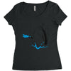 Fish Holdup Women's Triblend Scoop T-shirt