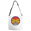 lucha libre   red Adjustable Strap Totes