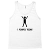 i pooped today t shirt large funny cool nerd geek humor vintage retro Tank Top