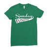 sunday funday (white) Ladies Fitted T-Shirt