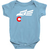 hecho en colorado long sleeve Baby Onesie
