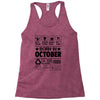 Born In October Racerback Tank