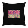 pink triangle print Throw Pillow