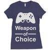 weapon of choice, gaming Ladies Fitted T-Shirt