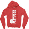 big fan of fast food Zipper Hoodie