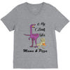 mama &amp; pizza dinasour V-Neck Tee