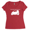 only smarties have the answer'   funny Women's Triblend Scoop T-shirt