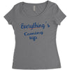 everythings coming up Women's Triblend Scoop T-shirt