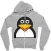 penguin face Zipper Hoodie