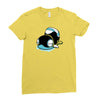 drooly snake slug thing Ladies Fitted T-Shirt