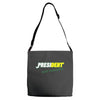 president eat people Adjustable Strap Totes