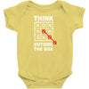 think outside the box Baby Bodysuit