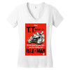 vintage tt race poster, ideal gift or birthday present Women's V-Neck T-Shirt