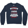 Super Cool Grandad Of A Freaking Awesome Grandson Crewneck Sweatshirt