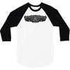 pinstripe 2 skull humor funny 3/4 Sleeve Shirt
