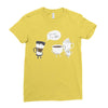 coffee that's always late Ladies Fitted T-Shirt
