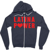 latina power with heart Zipper Hoodie