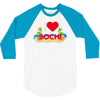 i love sochi 3/4 Sleeve Shirt