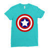 captain america Ladies Fitted T-Shirt