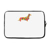 dachshund flower 2 Laptop sleeve