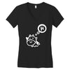 cow says mu Women's V-Neck T-Shirt