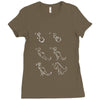 dino print girls Ladies Fitted T-Shirt