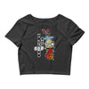 volcano head Crop Top