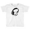 headphones black humor Toddler T-shirt