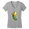 skater bart Women's V-Neck T-Shirt