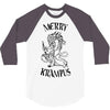 merry krampus 3/4 Sleeve Shirt