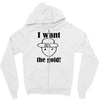 i want the gold Zipper Hoodie