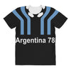 argentina 78 world cup 1978 retro football All Over Women's T-shirt