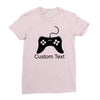 custom text Ladies Fitted T-Shirt