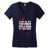 this is my zombie killing Women's V-Neck T-Shirt