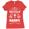 I Am One Blessed Nanny Ladies Fitted T-Shirt
