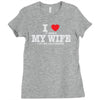 i love when my wife let me go fishing Ladies Fitted T-Shirt