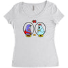 eggplant wizard and king hippo Women's Triblend Scoop T-shirt