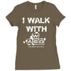 i walk with wasd Ladies Fitted T-Shirt