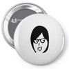crazy girl Pin-back button